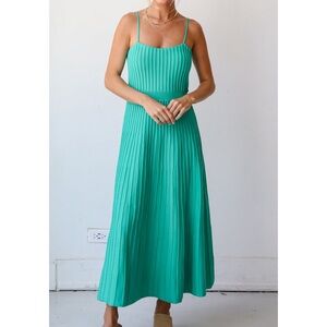 First Love by Lovelyn boutique brand Green Knit Maxi Dress
